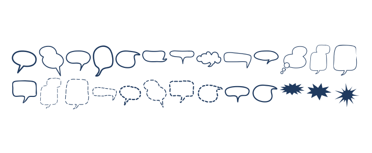 Alin Speech Bubbles 2 Lowercase