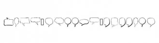 Alin Speech Bubbles  Frei Schriftart Herunterladen