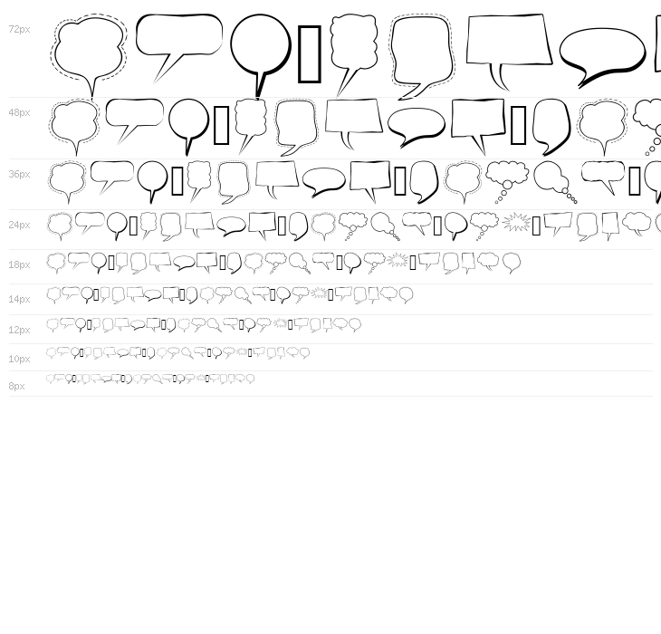 Alin Speech Bubbles Waterfall