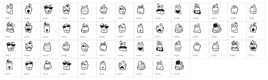 Alin Square Emoji Character Map