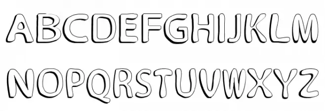 Alina Font Regular Schriftart Groß