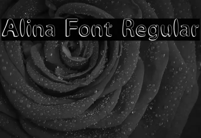 Alina Font Regular Font examples