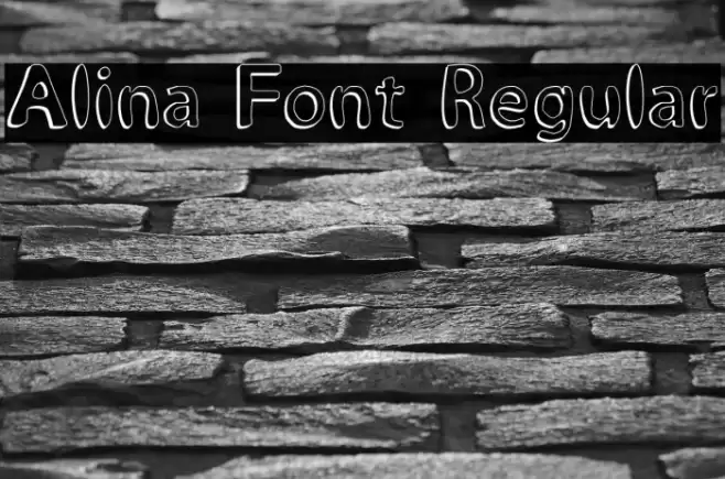 Alina Font Regular Font examples