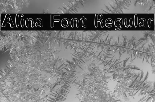 Alina Font Regular Font examples