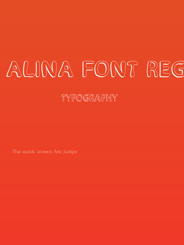 Alina Font Regular Poster