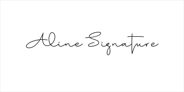 Aline Signature Logo