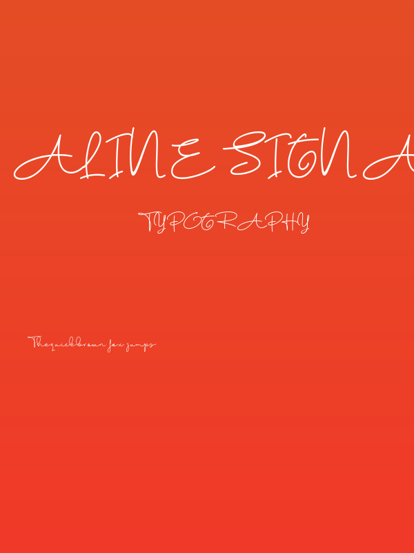 Aline Signature Poster