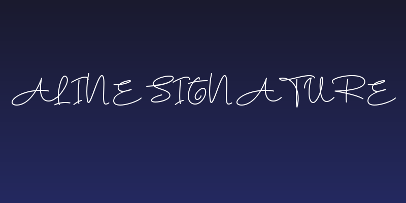 Aline Signature Social Header