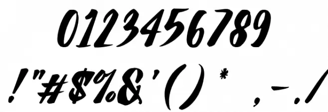 Aline Font OTHER CHARS