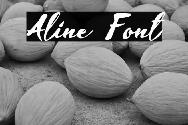 Aline Font examples
