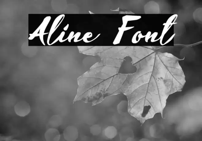 Aline Font examples