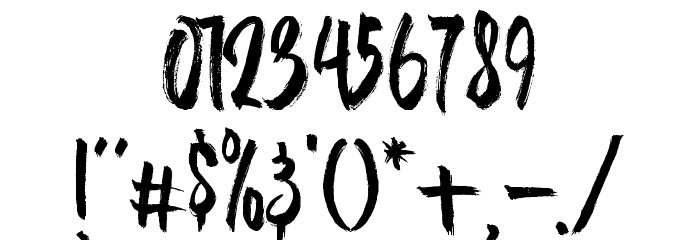 AlineaTypeface Font OTHER CHARS