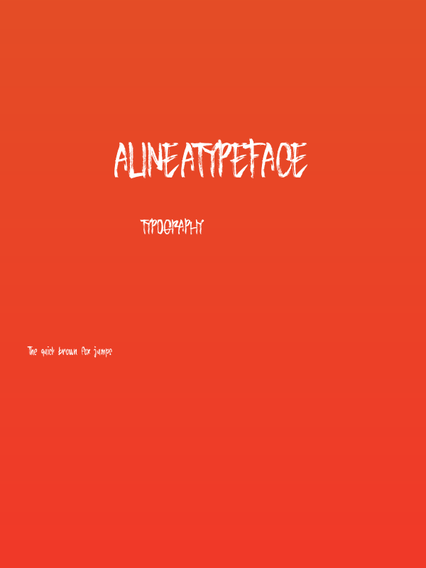 AlineaTypeface Poster