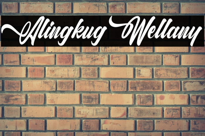 Alingkug Wellany Font examples