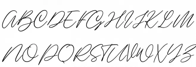 Alinnea Font UPPERCASE