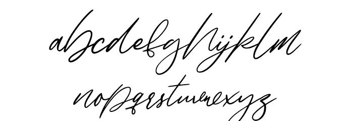 Alinnea Font LOWERCASE