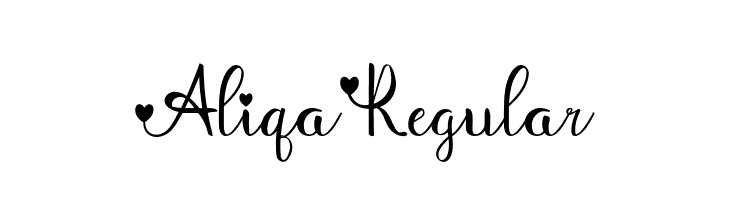 Aliqa-Regular  フリーフォントのダウンロード