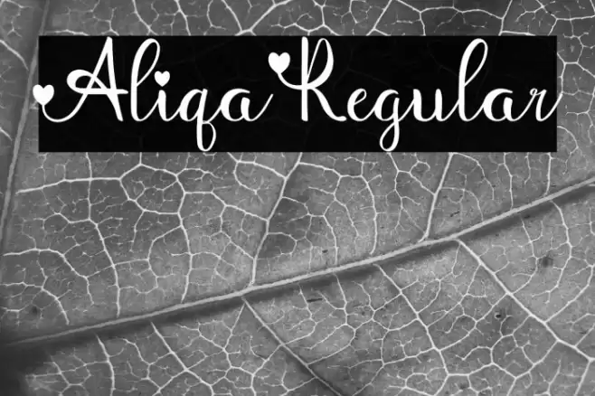 Aliqa Regular Font examples