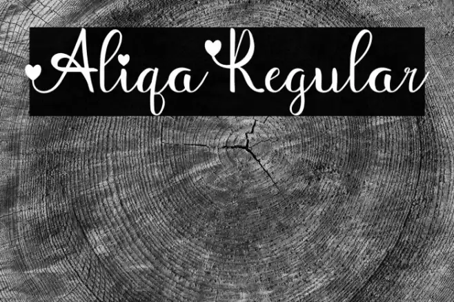 Aliqa Regular Font examples