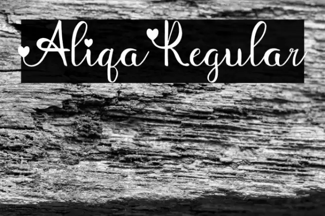 Aliqa Regular Font examples