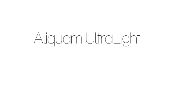 Aliquam UltraLight Logo