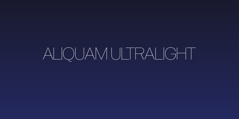 Aliquam UltraLight Social Header
