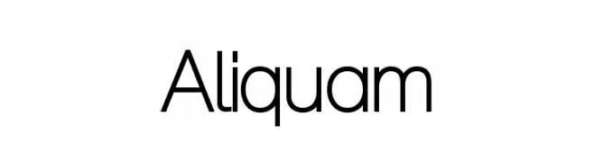 Aliquam  font caratteri gratis