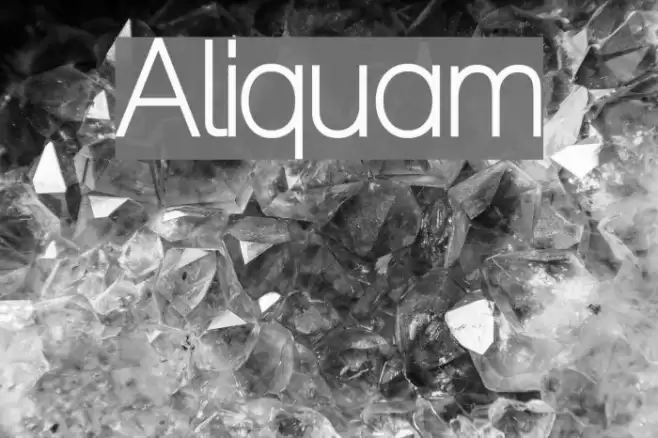 Aliquam Font examples