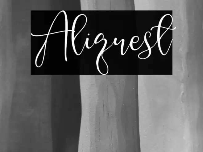 Aliquest Font examples