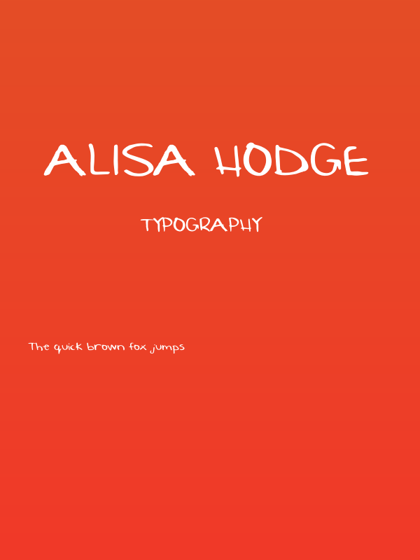 Alisa Hodge Poster