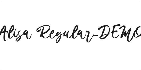 Alisa Regular_DEMO Logo