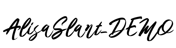 Alisa Slant_DEMO  Fuentes Gratis Descargar