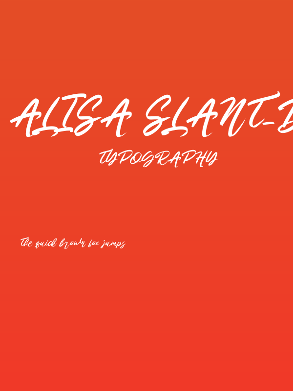 Alisa Slant_DEMO Poster
