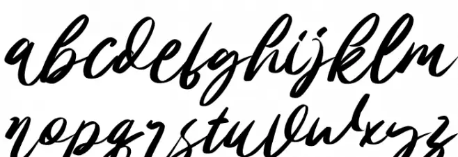 Alisa Slant_DEMO 字体 小写