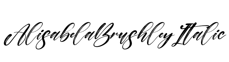 Alisabela Brushley Italic  Descarca Fonturi Gratis