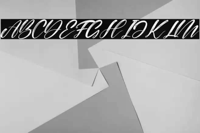 Alisabela Brushley Italic Font examples