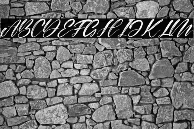 Alisabela Brushley Italic Font examples