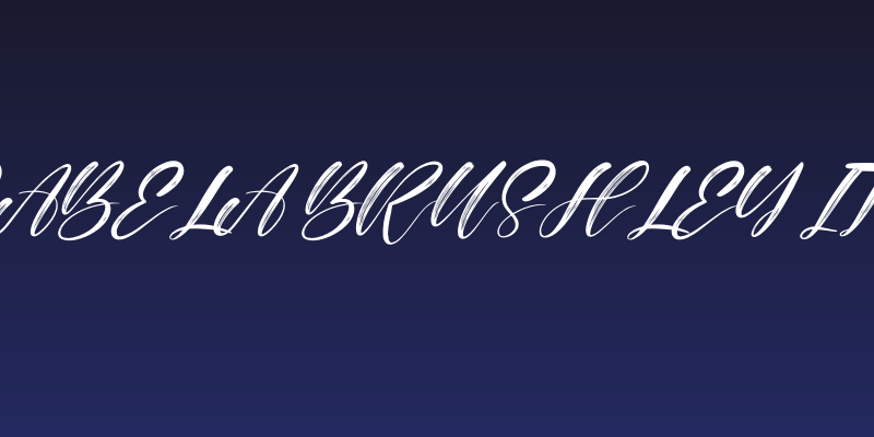 Alisabela Brushley Italic Social Header