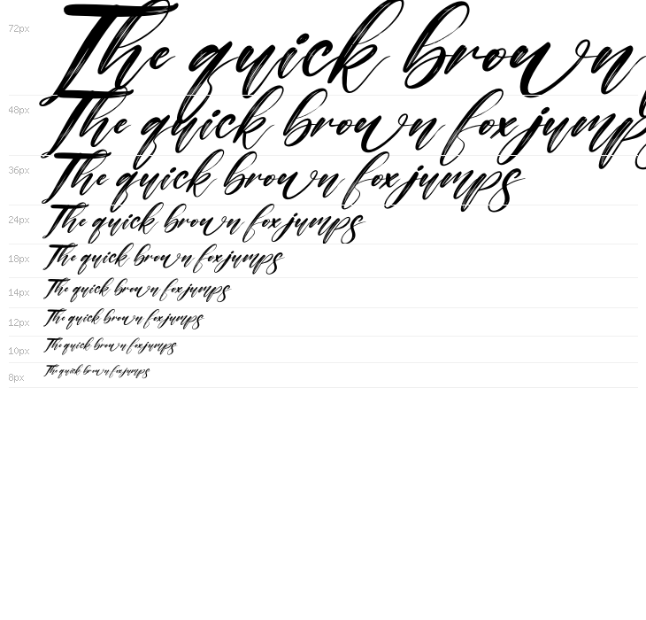 Alisabela Brushley Italic Waterfall