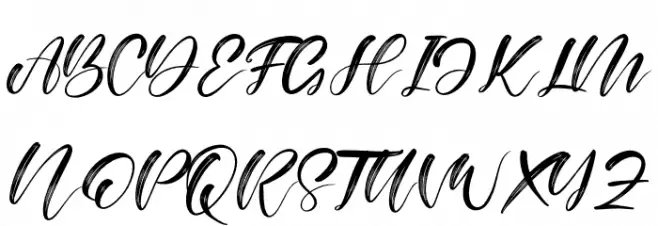 Alisabela Brushley Schriftart Groß