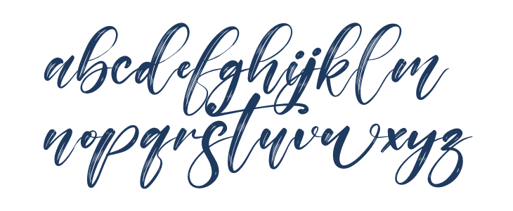 Alisabela Brushley Lowercase