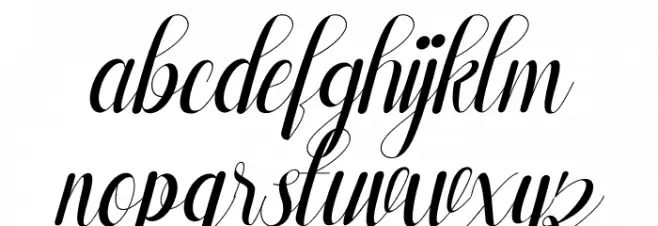 Alisabeth Italic Caratteri MINUSCOLO