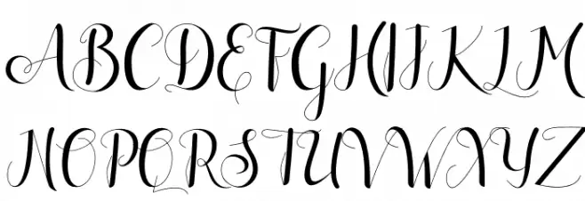 Alisabeth Schriftart Groß