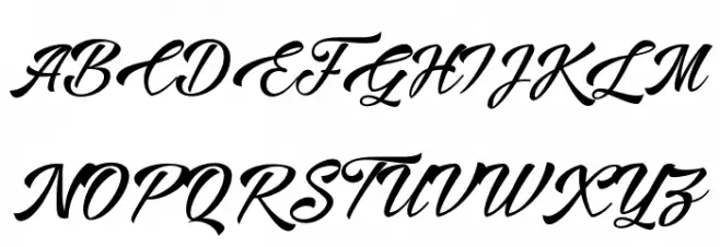 Alisandra Demo Schriftart Groß