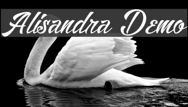 Alisandra Demo Font examples