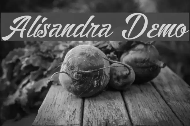 Alisandra Demo Font examples