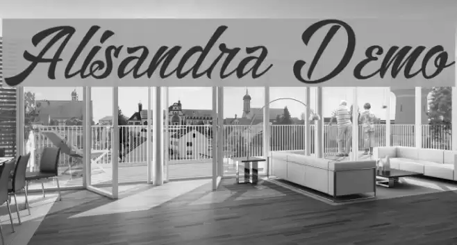 Alisandra Demo Font examples