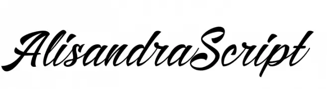 AlisandraScript  免费字体下载