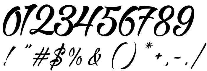 AlisandraScript Font OTHER CHARS