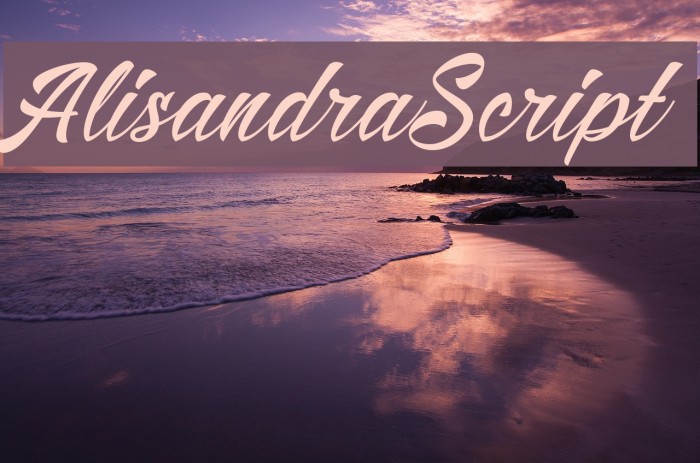 AlisandraScript Font examples